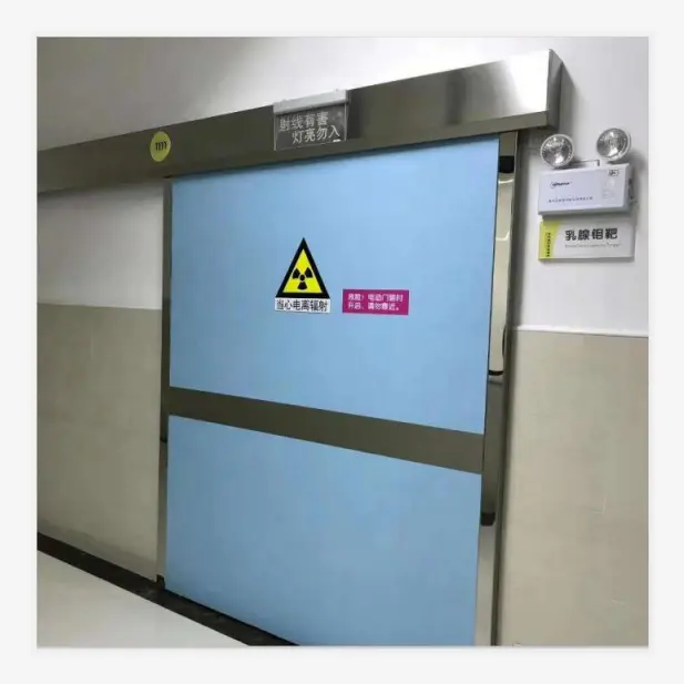 Protección contra radiación de rayos X, incrustación de plomo, puerta HPL
