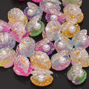 JO Mini Shell Pearl <b>Educational</b> <b>Toys</b> Colorful Small Shell Figures Resin Material for 1 Inch 32mm 35mm 38mm Capsule <b>Toys</b> - Product Image 5