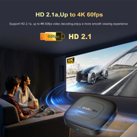 Boîtier TV intelligent Mortal T1 8K Android 14 Quad Core Allwinner H313 avec Wi-Fi 6 2.4G/5GHz, multilingue, ATV 16 Go