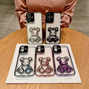 <span class=keywords><strong>Coque</strong></span> de téléphone de luxe Kaw Bear pour <span class=keywords><strong>iPhone</strong></span> 14 15 16 Pro Max Ours étincelant Design Support d'objectif Compatible <span class=keywords><strong>iPhone</strong></span> 13 12 <span class=keywords><strong>11</strong></span> - Product Image 5