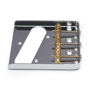 Pont de guitare électrique TL - 3 selles en acier réglables 76,5x85mm nickelées pour guitares électriques à 6 cordes - Product Image 3