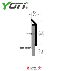 YDB101 Aluminum Door Bottom Sweep Seal With Neoprene Strips/ Aluminium Door Bottom Seal Strip