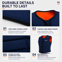 Veste de sauvetage en néoprène pour hommes, vente en gros, pour wakeboard, wakesurf, jet-boat, ski nautique, gilet de sauvetage, chalecos salvavidas ratunkowe meskie