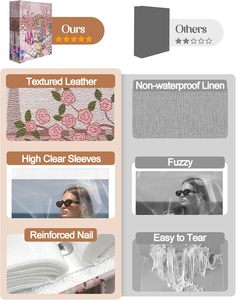 Album photo pour enfants 4*6 pouces avec 200 pochettes, étui pour scrapbooking, cadre photo bébé 6 pouces, couverture en papier - Product Image 4