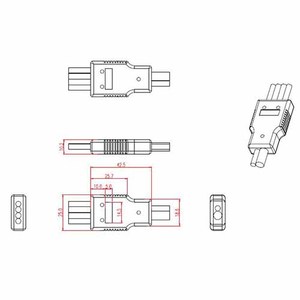 Connecteur étanche <span class=keywords><strong>en</strong></span> nylon durable DREAM <span class=keywords><strong>en</strong></span> forme de Y, adaptateur répartiteur 1 entrée 4 sorties pour module LED - Product Image 4