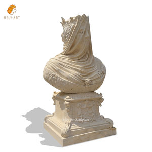 <span class=keywords><strong>Statue</strong></span> de fille en <span class=keywords><strong>marbre</strong></span> antique sur mesure avec <span class=keywords><strong>voile</strong></span>, sculpture de buste pour décoration artistique - Product Image 2