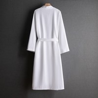 Peignoir d'hôtel unisexe 100 % coton avec tissage gaufré, style kimono, élégant, longueur genou, printemps, ODM, logo frontal