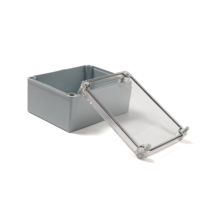 Boîte de jonction extérieure étanche IP65 durable en plastique ABS avec couvercle transparent en PC, vis AG, certifiée CE ROHS -40~+75
