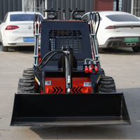 Mini-chargeuse compacte diesel fabriquée en Chine, chargeuse compacte à roues en caoutchouc pour ferme, chargeuse compacte à roues pour verger