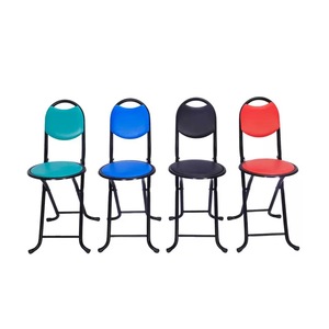 Silla de Oración Plegable Redonda, Portátil, Económica, con Diseño que Ahorra Espacio, Acolchada, de Metal, para Mezquita - Product Image 1