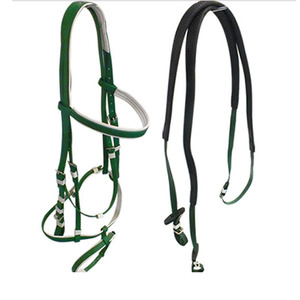 Cielo blu PVC cavallo briglia abbinata redini modello sportivo di fascia alta prodotti Premium cavallo disponibili rosso <span class=keywords><strong>verde</strong></span> pelle bianca - Product Image 5