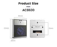 Lector NFC Control DE ACCESO Zugangs Kontrolle Montado en la pared Wiegand 1D 2D ICQR Lector de código Cerradura de puerta dinámica Seguridad