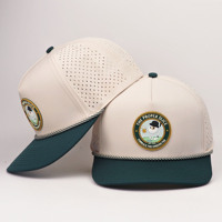 Gorra de Béisbol Deportiva para Exteriores, Impermeable, de Dos Tonos, con Parche de PVC Perforado Personalizado, para Uniformes de Empresa, Venta al Por Mayor