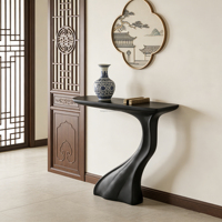 Console d'entrée moderne et élégante en fibre de verre, table d'appoint de luxe pour la maison, la villa, le hall d'hôtel, le salon