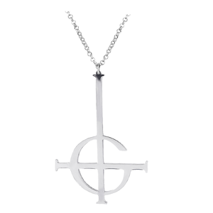 Catena incrociata papa emerito simbolo fantasma <span class=keywords><strong>senza</strong></span> <span class=keywords><strong>nome</strong></span> gioielli Vintage fantasma <span class=keywords><strong>senza</strong></span> <span class=keywords><strong>nome</strong></span> collana per gli uomini - Product Image 1