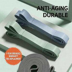 Bande de résistance <span class=keywords><strong>TPE</strong></span> écologique, hautement élastique et durable pour l'entraînement de force, le yoga et les exercices de fitness, 25 lb - Product Image 2