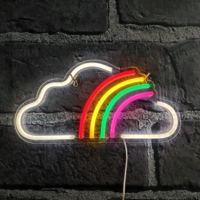 Enseigne néon LED flexible colorée en forme de double cœur à suspendre au mur, personnalisable, pour la décoration de la maison et des fêtes, cadeau de mariage ou de Noël
