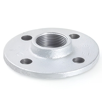 Bride en fonte malléable avec trous pour boulons, filetage NPT, ASME B16.3 Classe 150 pour raccordement de tuyaux