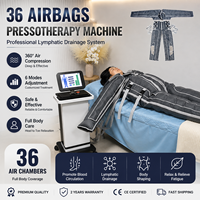 Equipo Profesional de Presoterapia con 36 Bolsas de Aire para Moldeo Corporal y Relajación Muscular, Dispositivo de Análisis de Piel