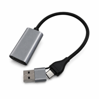 Adaptateur USB haute vitesse vers Type-C femelle 4K 60Hz pour HDTV et téléphone portable