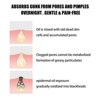 Bandes nasales hydrocolloïdes transparentes pour l'élimination des points noirs, patchs de soin pour les pores et le contrôle du sébum