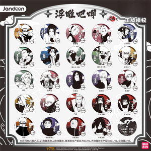 Caja de 12 unidades de coleccionables ninja de anime japonés al por mayor, Jandoon NA-RU <span class=keywords><strong>Shinobi</strong></span> World Ethereal Vision, con insignia en relieve, tipo caja sorpresa - Product Image 2