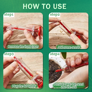 เครื่องหว่านเมล็ด, เครื่องจ่ายเมล็ดพันธุ์แบบ 5 ระดับความเร็ว, อุปกรณ์ช่วยหว่านเมล็ด, เครื่องปลูกเมล็ดพันธุ์ขนาดเล็ก, เครื่องปลูกต้นกล้าแบบใช้มือและเครื่องมือจ่ายเมล็ด - Product Image 3