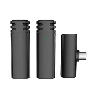 Dernier modèle V8 2.4G Lavaliere Mini Microphone portable à réduction de bruit Microphone portable sans fil 2 pièces pour <span class=keywords><strong>Youtube</strong></span> - Product Image 1