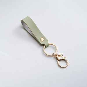 حلقة مفاتيح شديدة التحمل مع مشبك حلقة حزام حامل مفاتيح معدني وعلامات سلسلة مفاتيح جلدية فارغة طقم حلقة مفاتيح ذهبية - Product Image 6