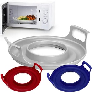 Nouveau support de plat pour micro-ondes anti-déformation en PP, pour la cuisson à domicile, facile à nettoyer, pour bols et plats vapeur - Product Image 1