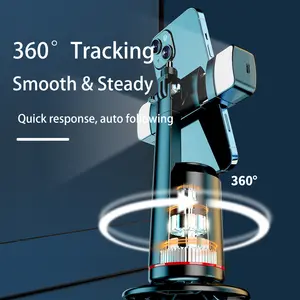 रिमोट कंट्रोल के साथ 360 रोटेशन इंटेलिजेंट ऑटो फेस ट्रैकिंग स्मार्ट फोन होल्डर सेल्फी स्टिक ट्राइपॉड