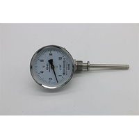 Stainless Steel Oil Steam Mechanical Temperature Gauge Bimetallic Stemmed Temperature Gauge