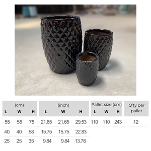 Pot de fleurs moderne écologique en céramique émaillée avec support Style nordique Poterie décorative extérieure directe d'usine en vrac pour usage domestique - Product Image 2