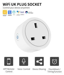 Prise intelligente sans fil X328 Wifi 16a, prise britannique, application Smart Life, fonctionne avec Alexa Google Assistant, commande vocale, maison intelligente - Product Image 3