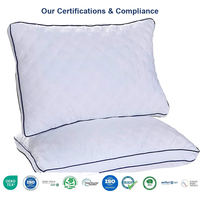 Oreiller orthopédique de lit, personnalisé, en mousse à mémoire de forme, norme, vente en gros
