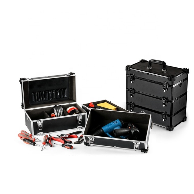 GLARY Stackable Abs Plastic Tool case for Home Tool case Parts Box Empty Tool case Storage for Equipment and Accessories