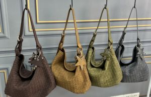<span class=keywords><strong>Bolso</strong></span> Tote de Hombro <span class=keywords><strong>Mediano</strong></span> de Nubuck Premium Exclusivo Transfronterizo, <span class=keywords><strong>Bolso</strong></span> de Otoño/Invierno con Colgante de Estrella, <span class=keywords><strong>Bolso</strong></span> Hobo para Llevar Bajo el Brazo - Product Image 6