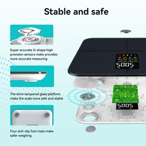 5-180kg/11lb-396lb Las mejores básculas inteligentes en salud inteligente y Fitness Bluetooth Báscula <span class=keywords><strong>de</strong></span> grasa <span class=keywords><strong>corporal</strong></span> Básculas <span class=keywords><strong>de</strong></span> índice <span class=keywords><strong>de</strong></span> <span class=keywords><strong>masa</strong></span> <span class=keywords><strong>corporal</strong></span> - Product Image 4