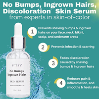 Sérum anti-poils incarnés et boutons de rasage à marque privée – Élimine les boutons de rasage, les brûlures de rasoir et les taches sombres