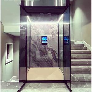 ลิฟต์บ้านขนาดเล็ก 400 กก. สำหรับ 2-4 คน ใช้ในบ้านพักอาศัย 2/3/4 ชั้น ลิฟต์สำหรับวิลล่าภายนอกอาคาร ใช้ระบบขับเคลื่อนด้วยไฟฟ้ากระแสสลับ พื้น PVC - Product Image 1