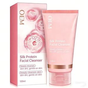 <span class=keywords><strong>Limpiador</strong></span> <span class=keywords><strong>Facial</strong></span> Hidratante con Proteína de Seda - Espuma Limpiadora <span class=keywords><strong>Facial</strong></span> con Colágeno y Ácido Hialurónico. Productos para el Cuidado de la Piel - Product Image 1