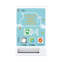 Distributeurs de papier personnalisables sur demande, intelligents, réglables, muraux, autonomes, à commande par scan, 4G, pour centres commerciaux