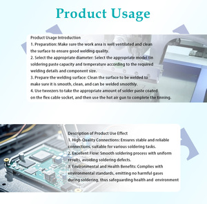 Hongsheng T5 T4 Sn99.3Cu0.7 T3ที่20-38um กิจกรรมสูงสำหรับอุปกรณ์อิเล็กทรอนิกส์ SMD SMT PCB ไม่มีตะกั่วสะอาดปราศจากตะกั่ว - Product Image 5