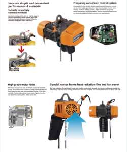 รอกไฟฟ้าไร้ฝุ่น0.5-20ตันสำหรับยกเครนก่อสร้างขนาดใหญ่ - Product Image 4