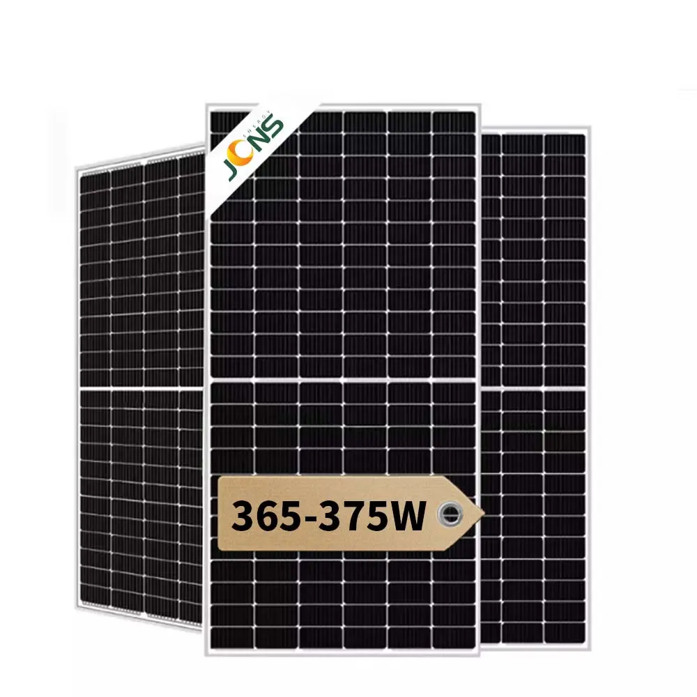 Jcn meia célula 365w 370w 375w, painel solar fotovoltaico mono pv