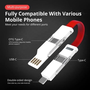 Cable de carga USB magnético <span class=keywords><strong>OTG</strong></span> 4 en 1 Cable de carga rápida 3A Cable multifunción USB tipo C <span class=keywords><strong>para</strong></span> teléfonos móviles - Product Image 5