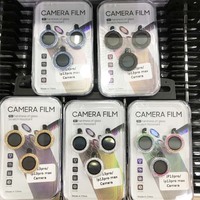 Vente en gros de protecteur d'objectif d'appareil photo à motif de CD protecteur d'écran d'objectif en verre trempé coloré pour iphone 17