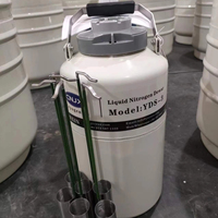 Petit réservoir d'azote liquide 3L Insémination artificielle Stockage de sperme Flacon Dewar Conteneur d'azote liquide
