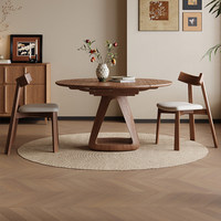 Table à manger télescopique en bois massif, nouvelle table à manger pliante pour usage domestique, adaptée aux hôtels et aux cafés