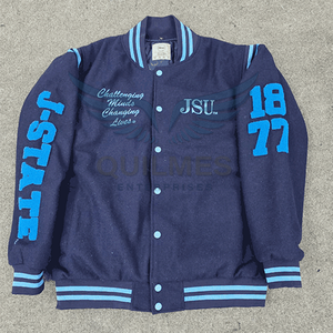 Veste universitaire JSU Tigers avec logo personnalisé, veste de style baseball universitaire HBCU, veste de style baseball universitaire - Product Image 6